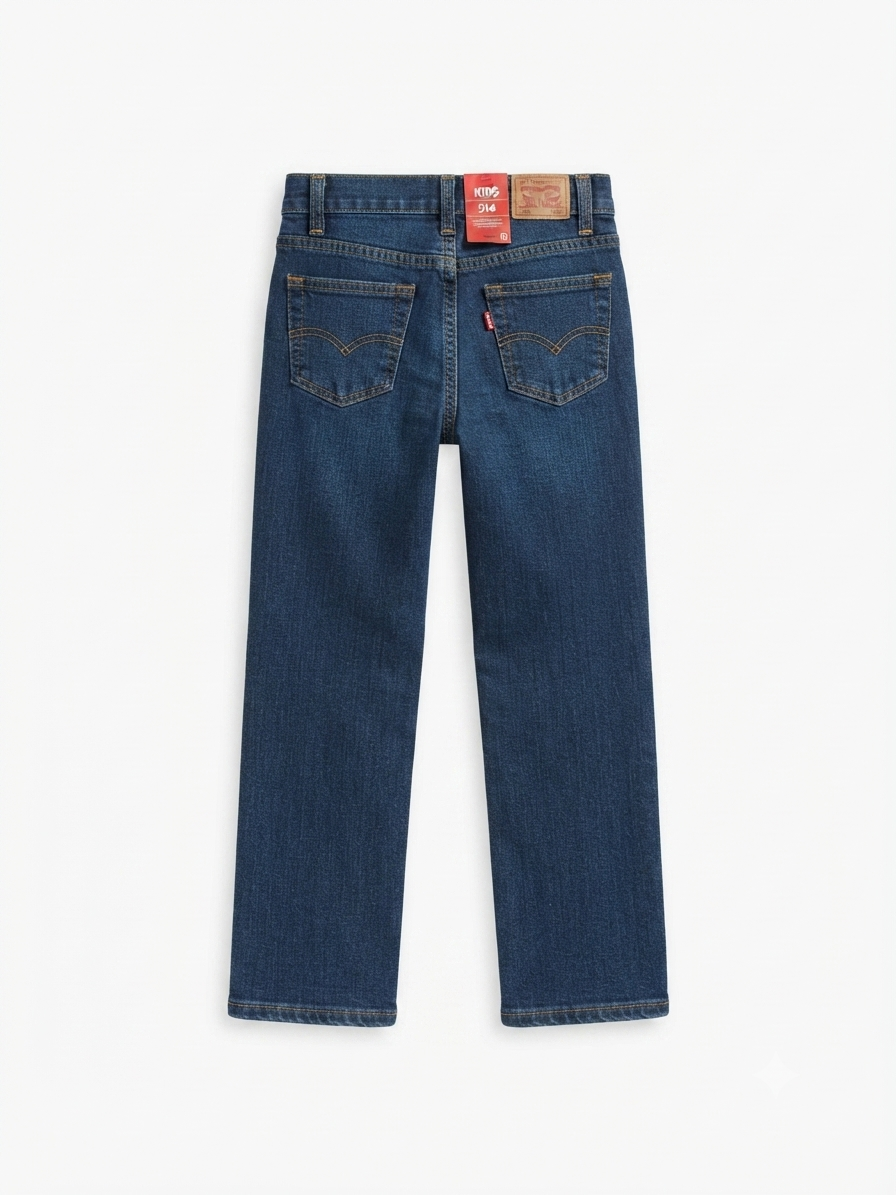 Pantalón niño mezclilla azul clásico