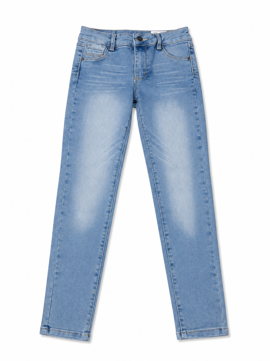 Pantalón niño skinny de mezclilla clara