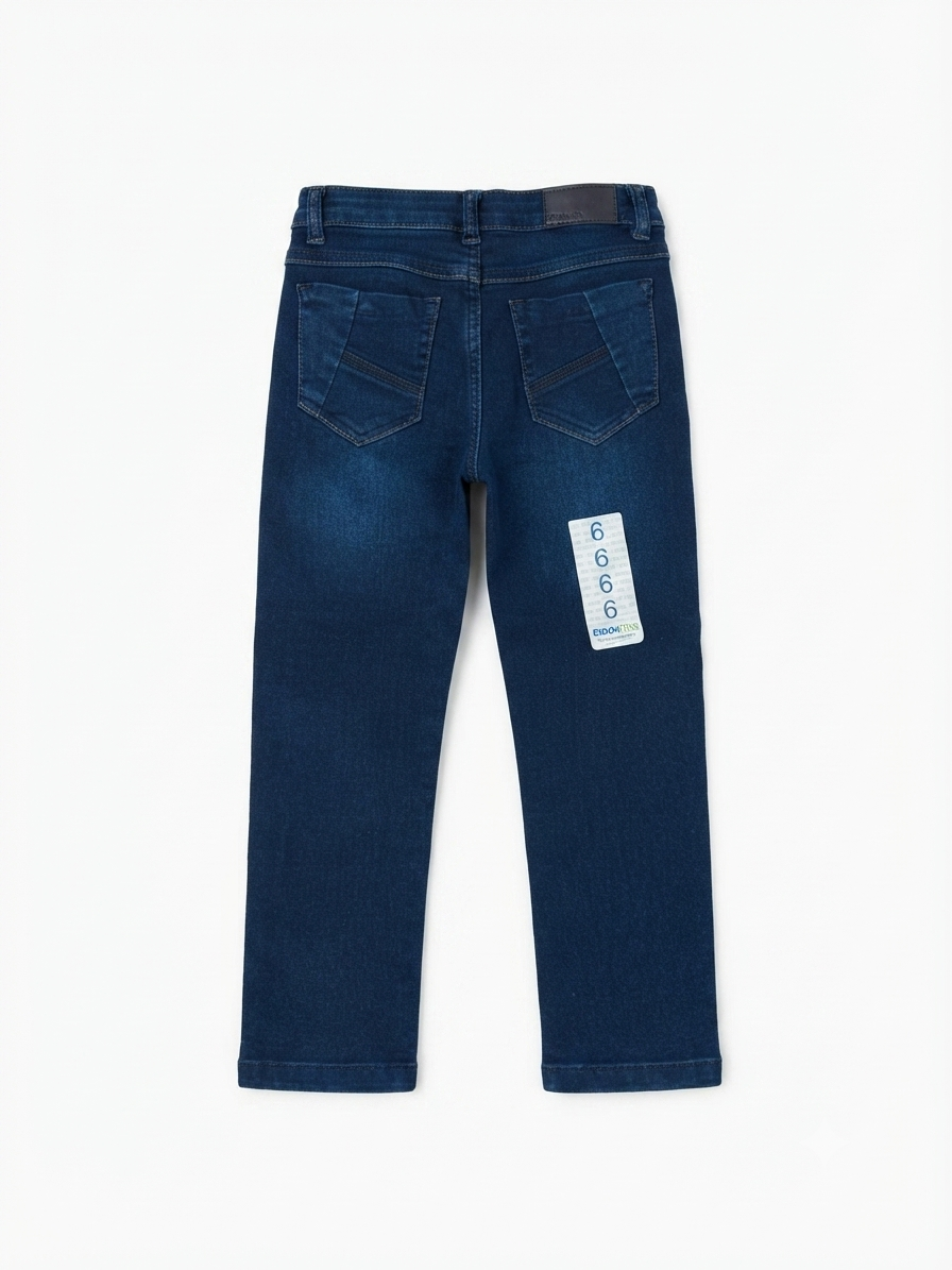 Pantalón niño mezclilla azul clásico