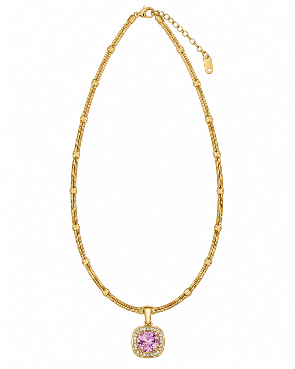 Collar dama dije cuadrado