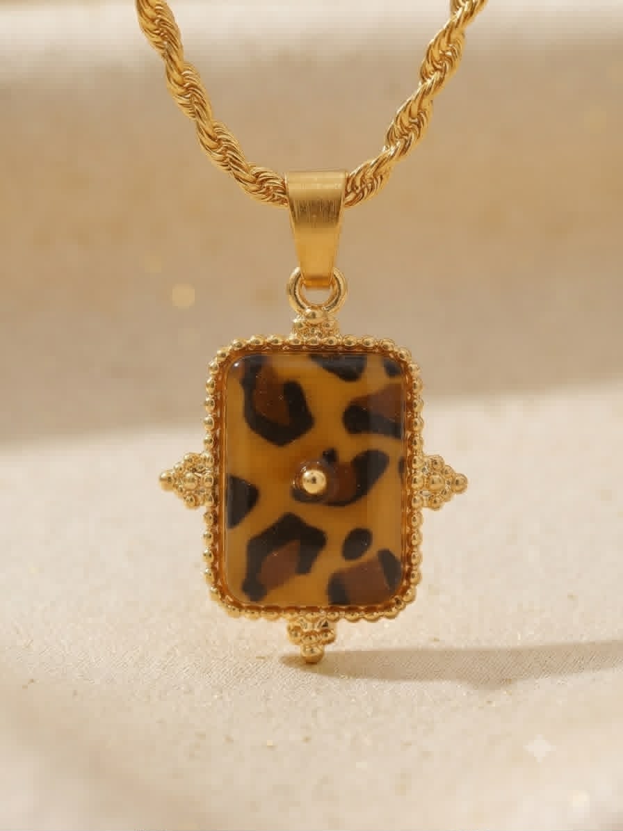 Collar accesorio dama – Dije animal print