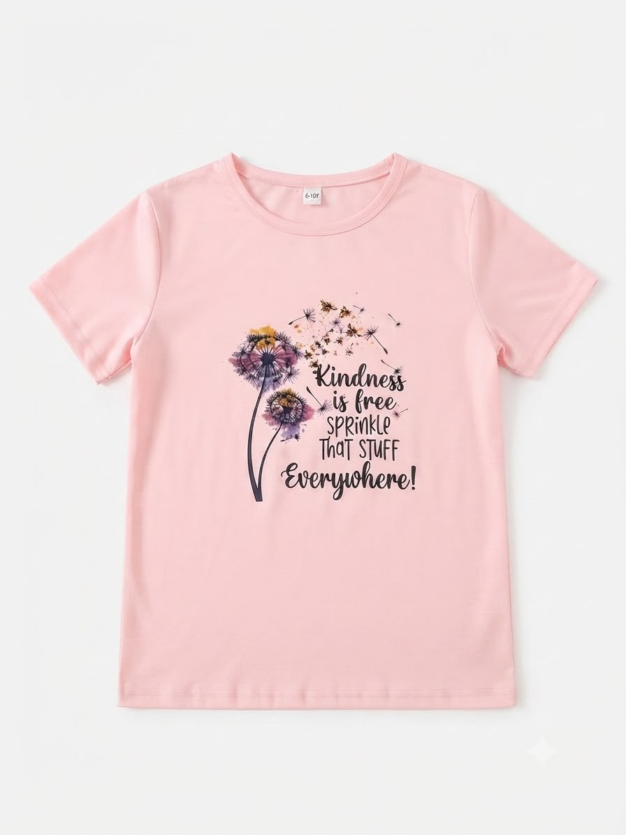 Blusa niña estampado Kindness
