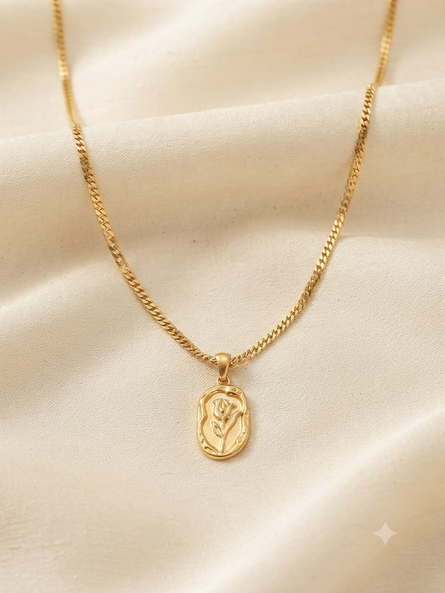 Collar accesorio dama – Dije rosa