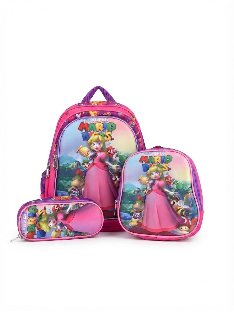 Set mochila 3 piezas Mario bross
