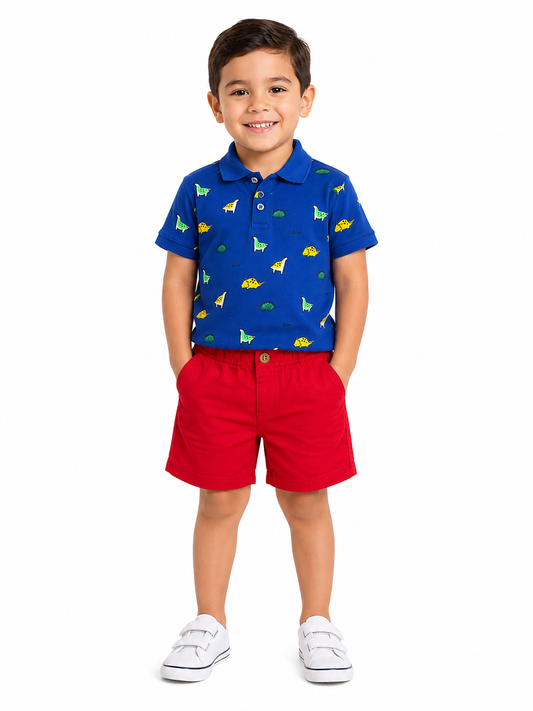 Set niño tipo polo con short