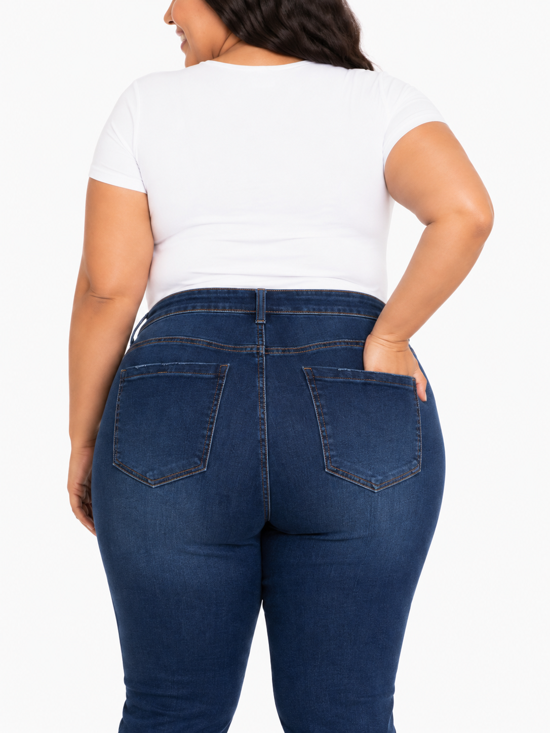 Pantalón dama mezclilla azul oscuro
