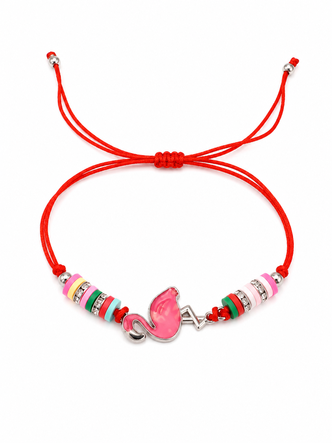 Pulsera niña flamingo multicolor 🦩💗