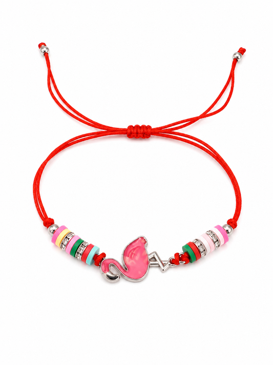 Pulsera niña flamingo multicolor 🦩💗