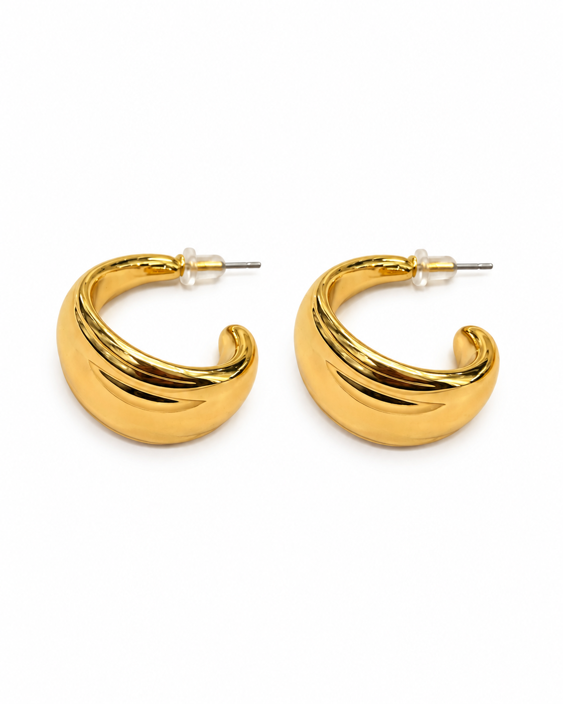 Aretes dama dorados estilo chunky ✨