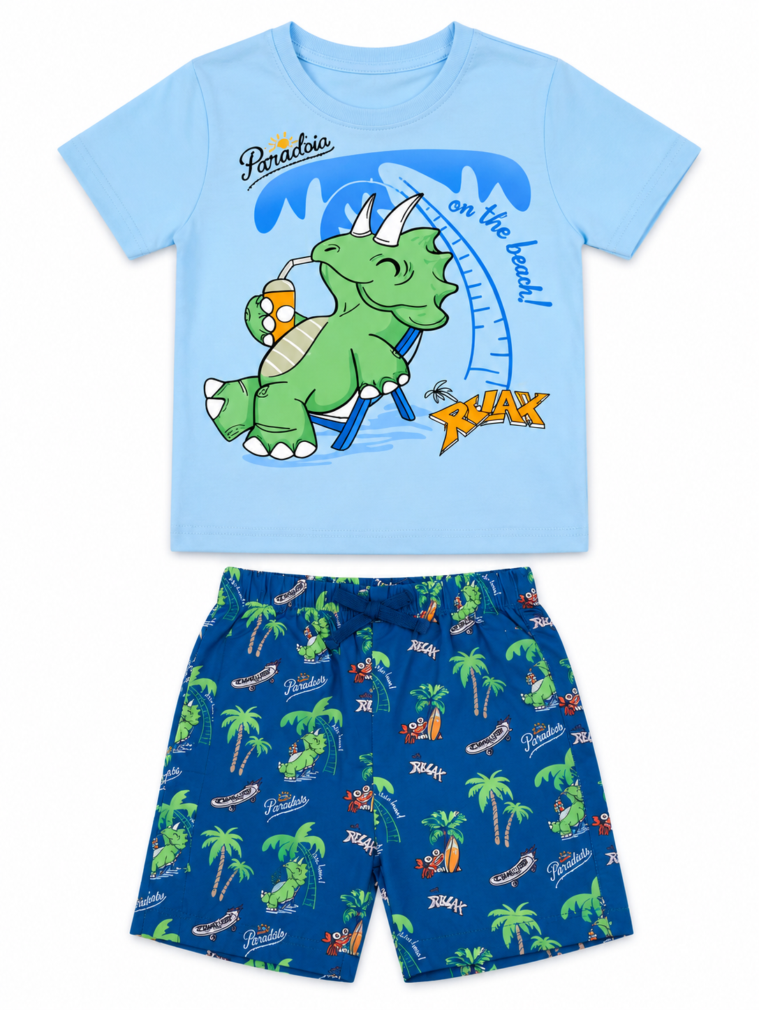 Set niño playera estampada + short