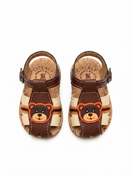 Huaraches niño OFERTA – café con osito 🐻🤎