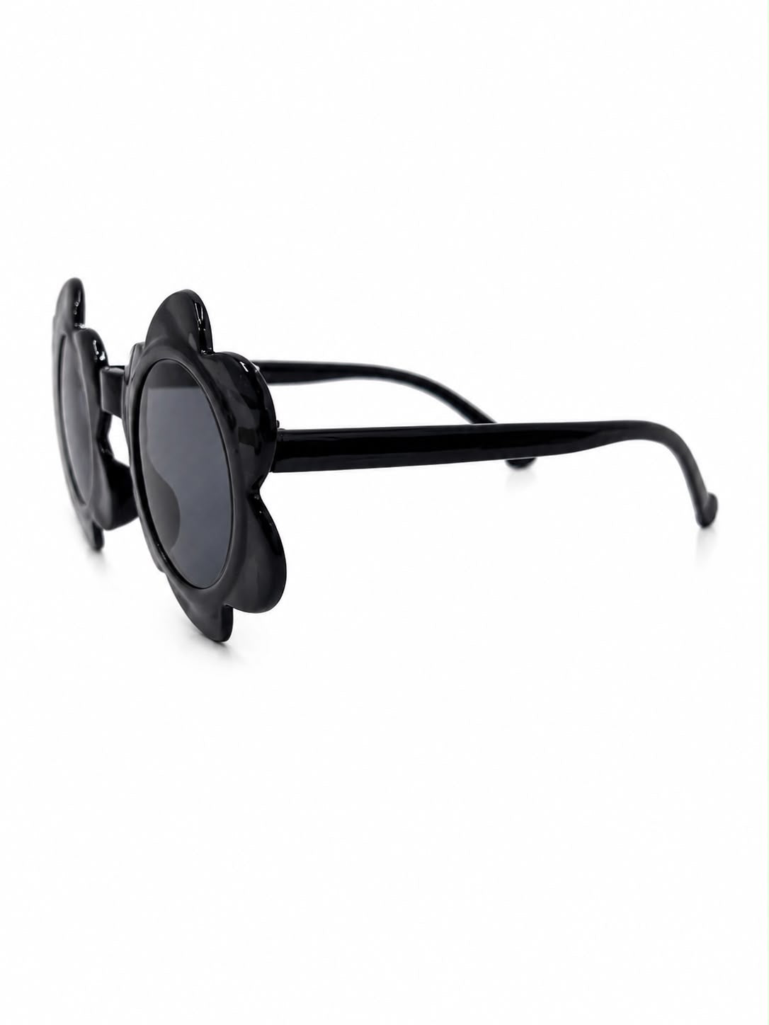 Lentes Niña diseño flor negro
