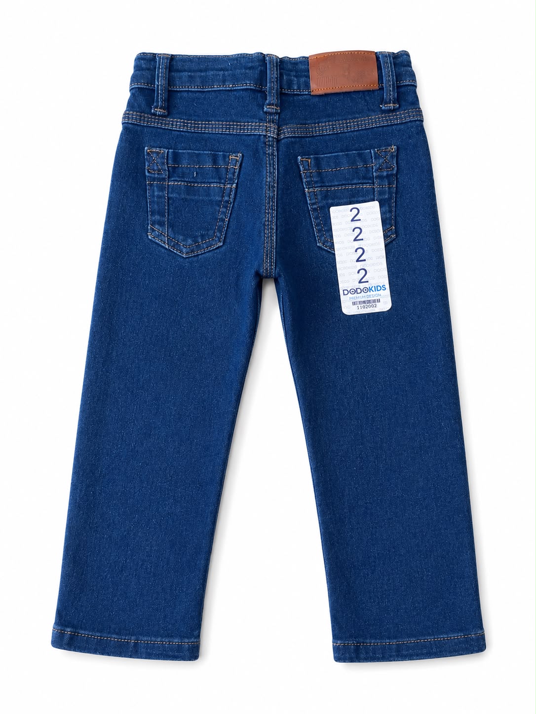 Pantalón niño mezclilla azul oscuro de corte recto