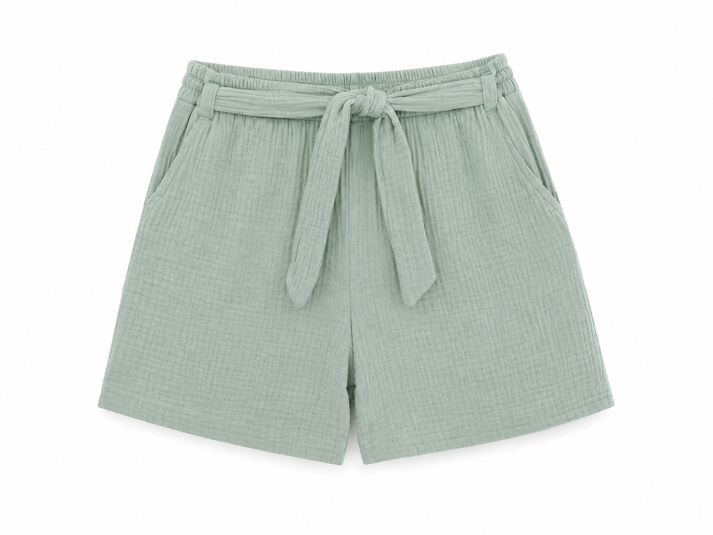 Set niña verde menta con blusa y short