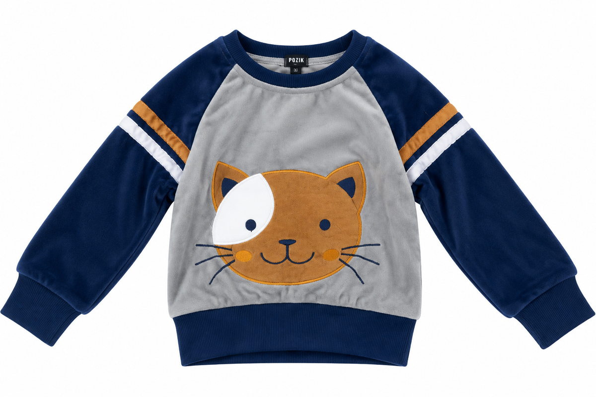 Set niño 3 piezas con diseño de gatito 🐱💙
