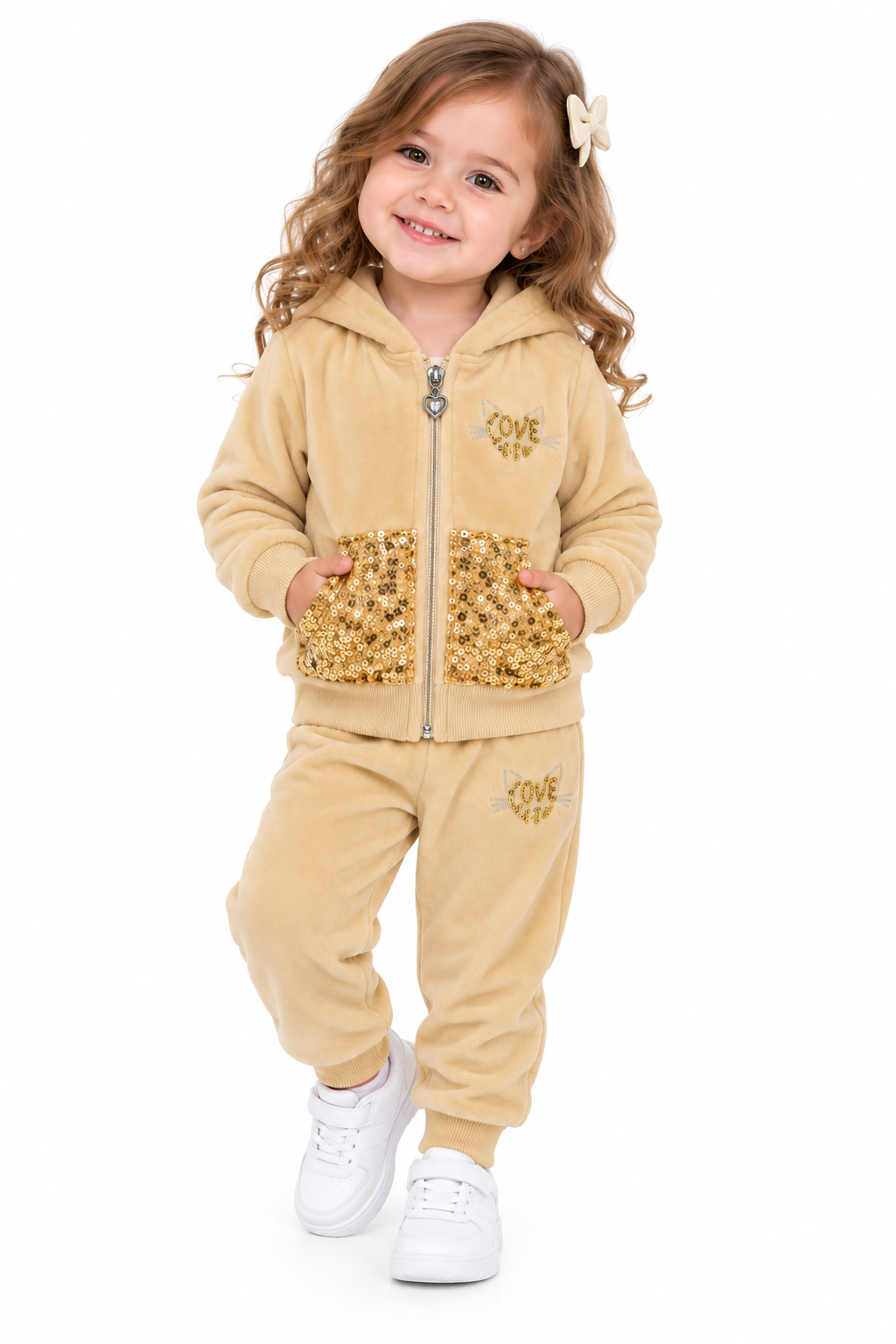 Set niña Cozy Love Dorado 💛✨