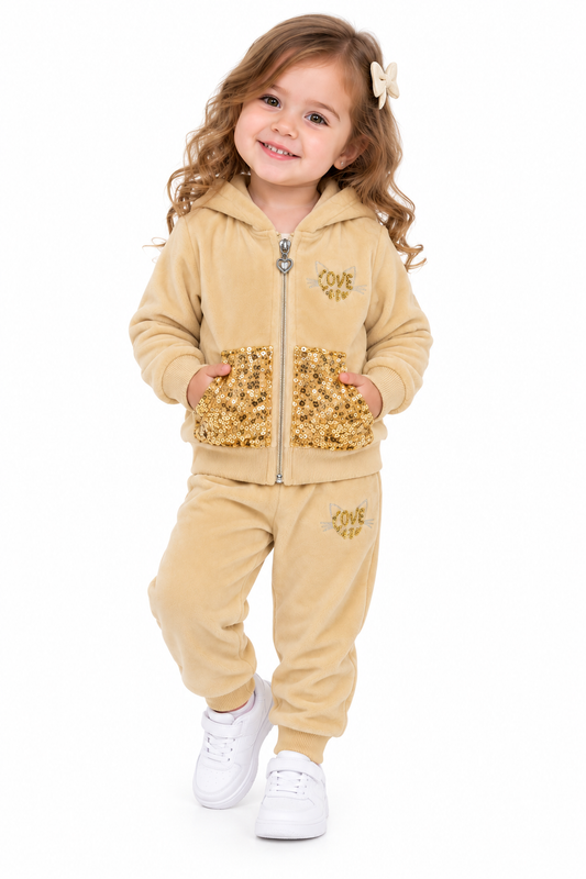 Set niña Cozy Love Dorado 💛✨