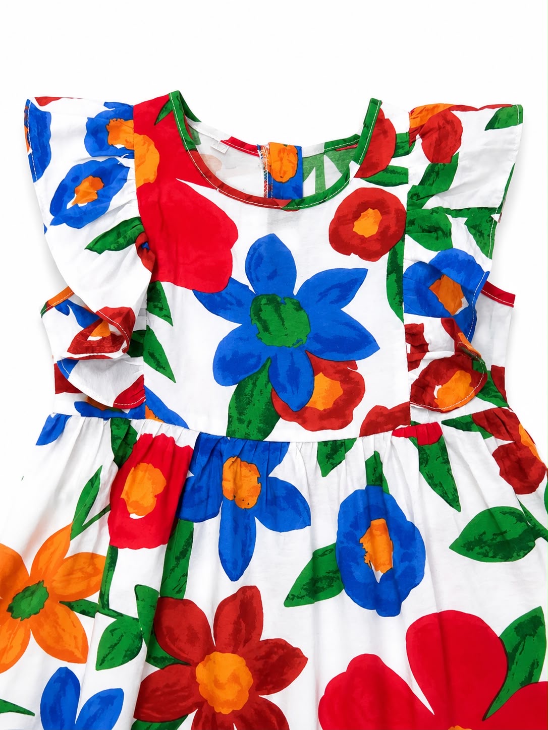Vestido niña floral multicolor Olanes