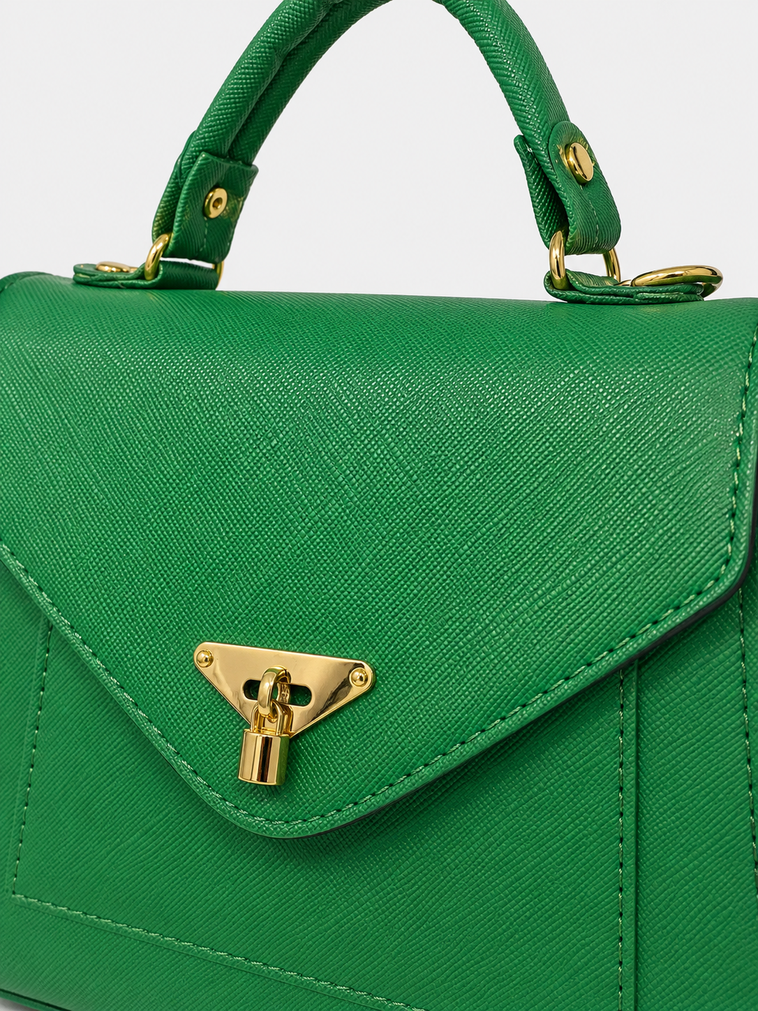 Bolsa Dama VERDE CANDADO