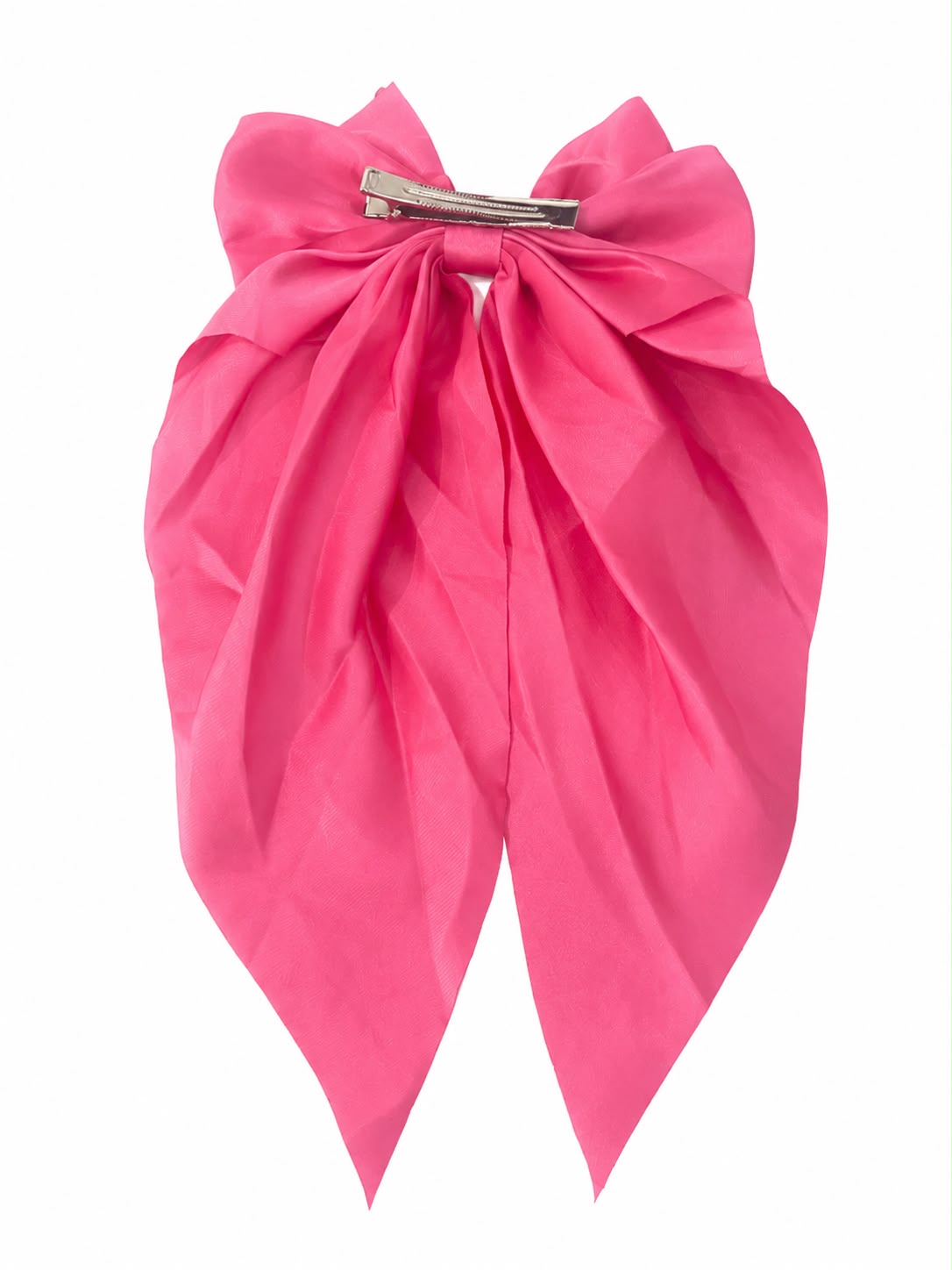Moño coquette niña rosa fucsia con tirantes largos 🎀🩷