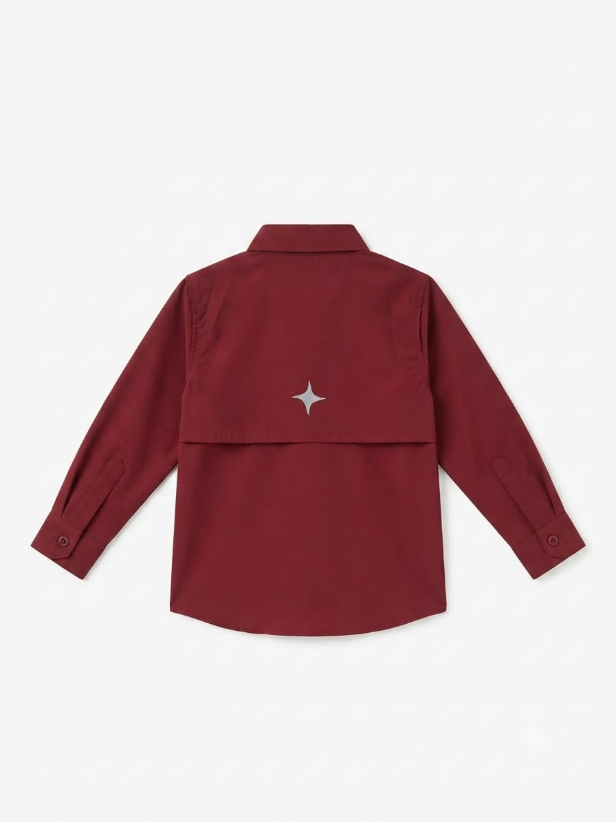 Camisa niño manga larga clásica