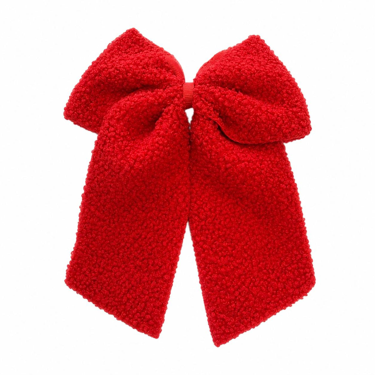 Moño niña rojo texturizado con tirantes 🎀❤️
