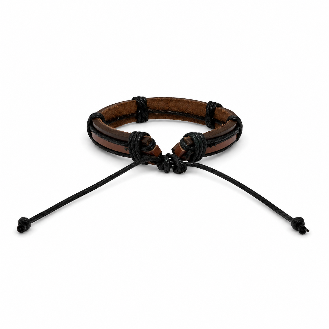 Pulsera Caballero Ajustable Estilo Casual 🖤🤎