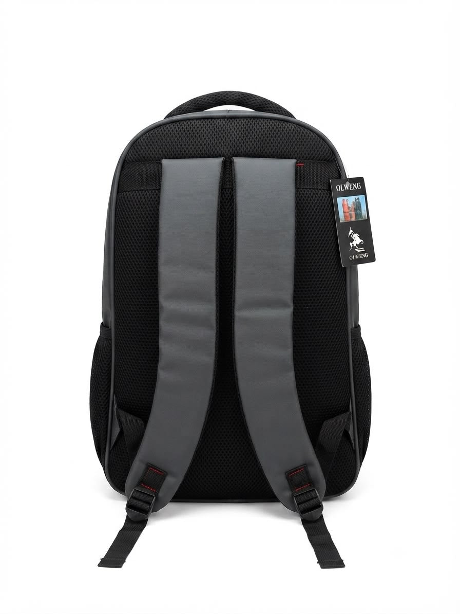 Mochila juvenil gris con candado de seguridad