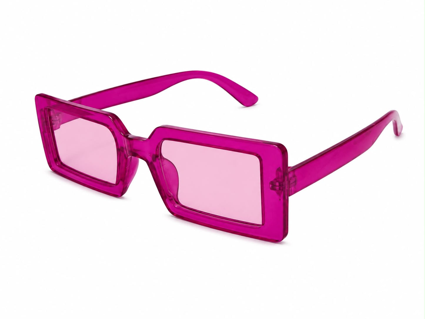 Lentes Dama rectangulares color fucsia