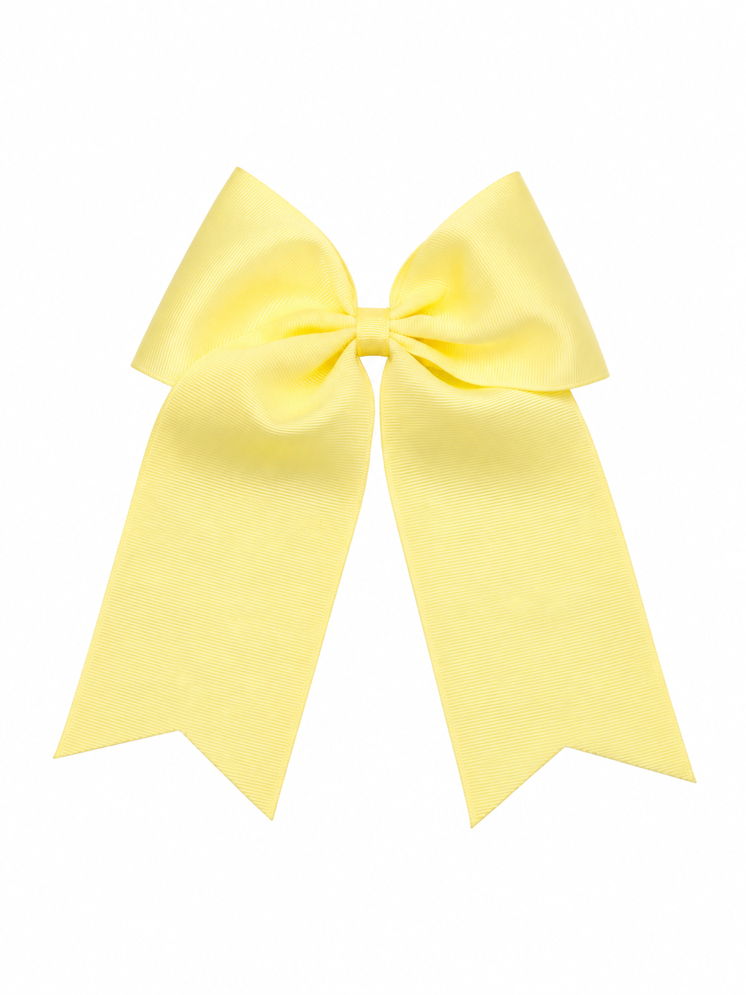 Moño niña amarillo pastel con tirantes largos 🎀💛