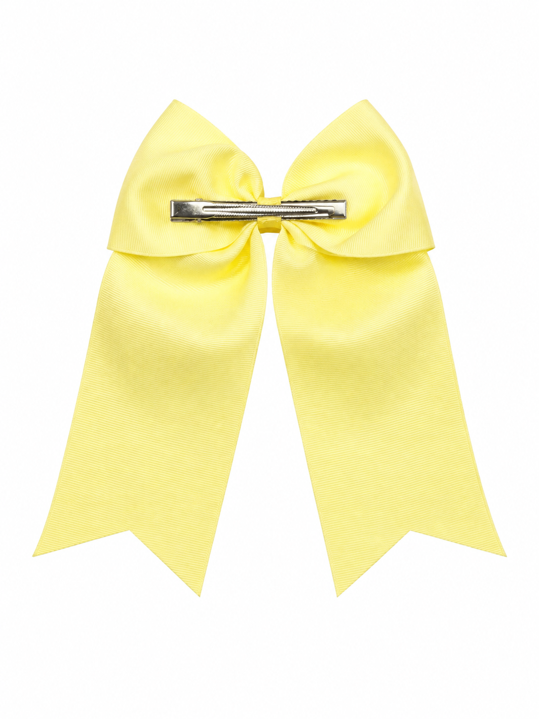 Moño niña amarillo pastel con tirantes largos 🎀💛