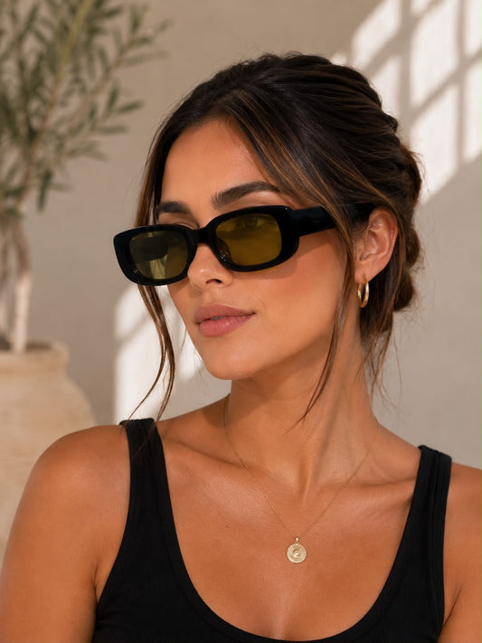 Lentes Dama rectangulares retro