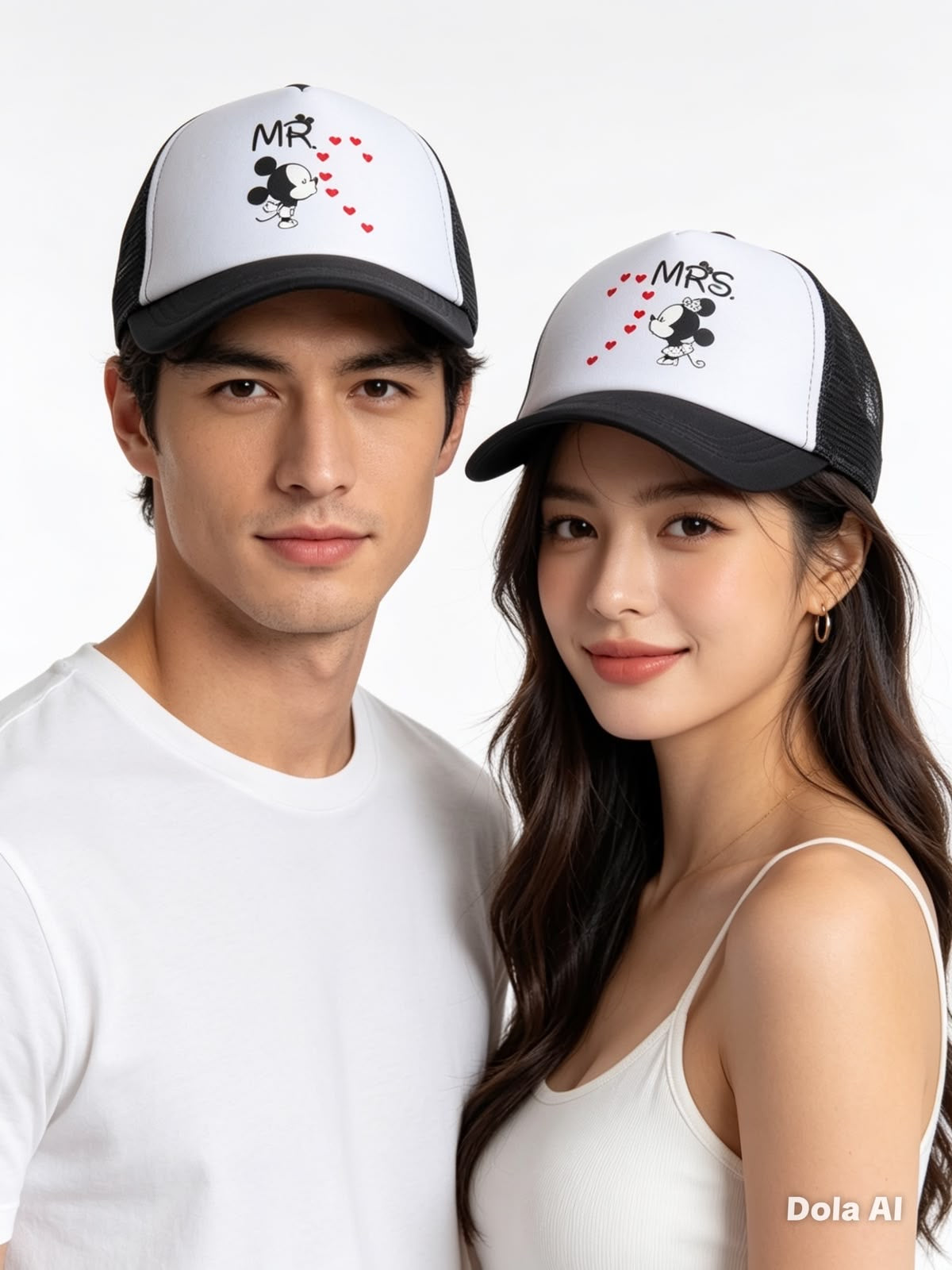 Gorra dúo pareja MR y MRS