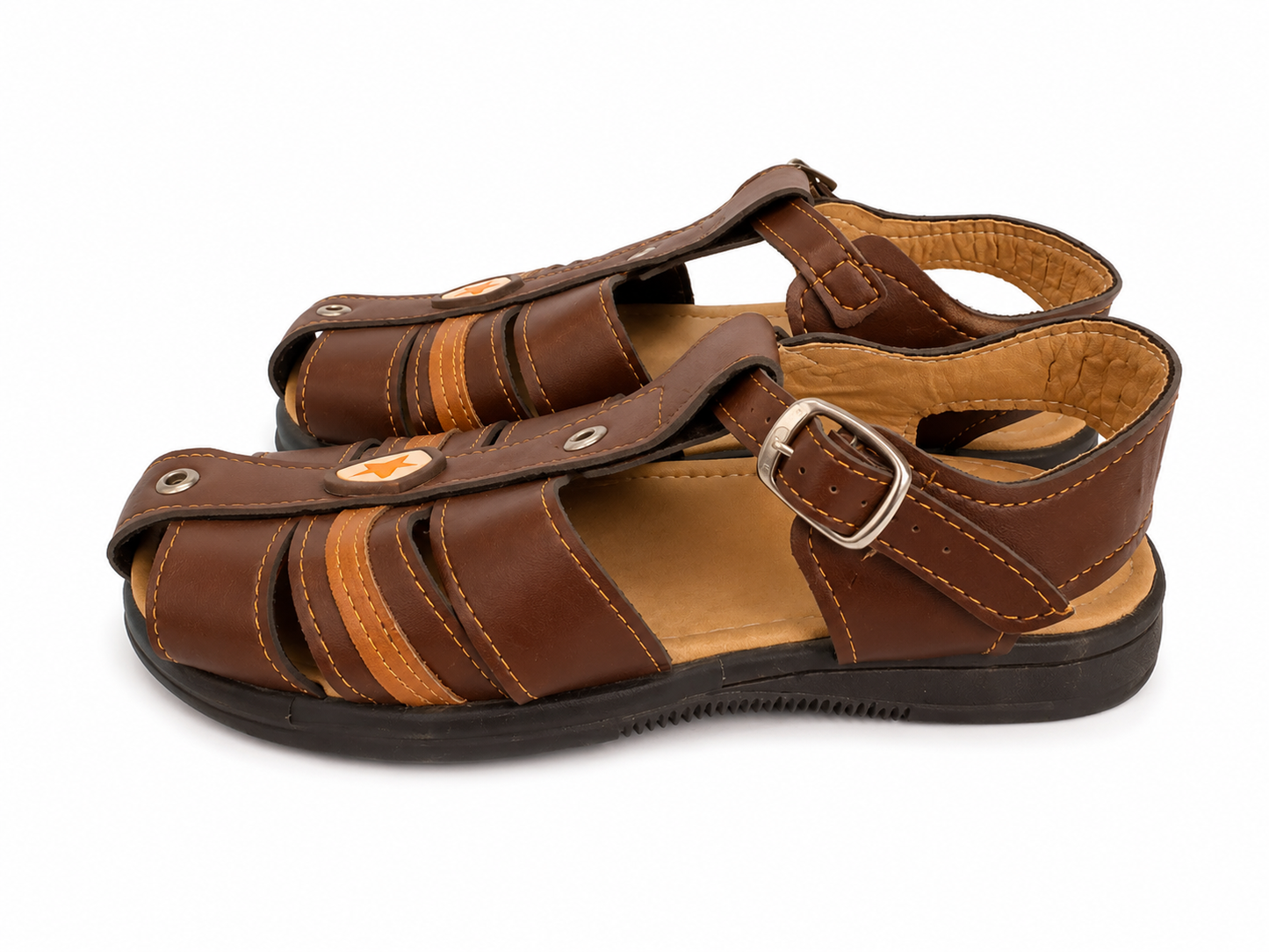 Huaraches niño OFERTA – café con detalle de estrella ⭐🤎