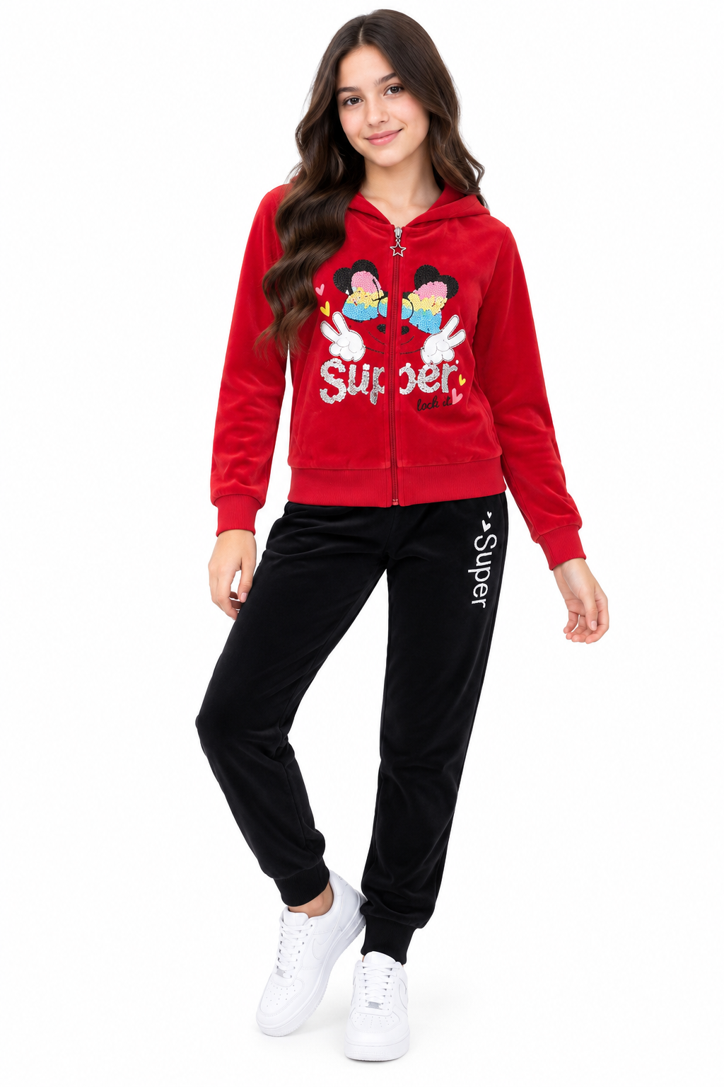 ❤️ Set Niña Super Red Velvet