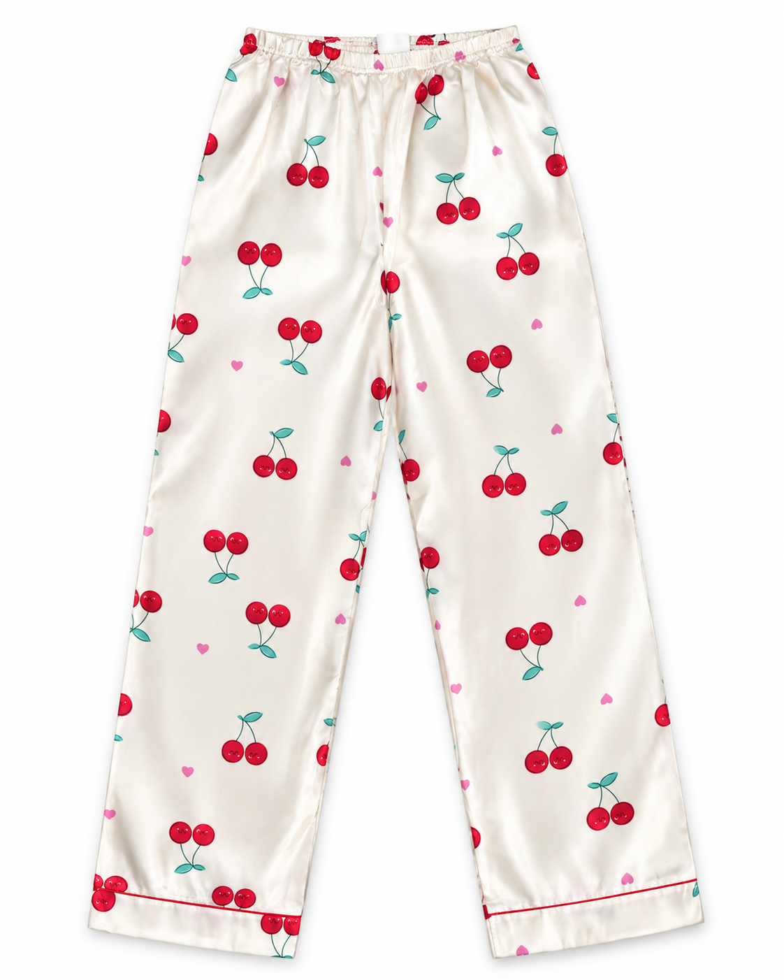 Pijama dama satinada de cerezas 🍒✨