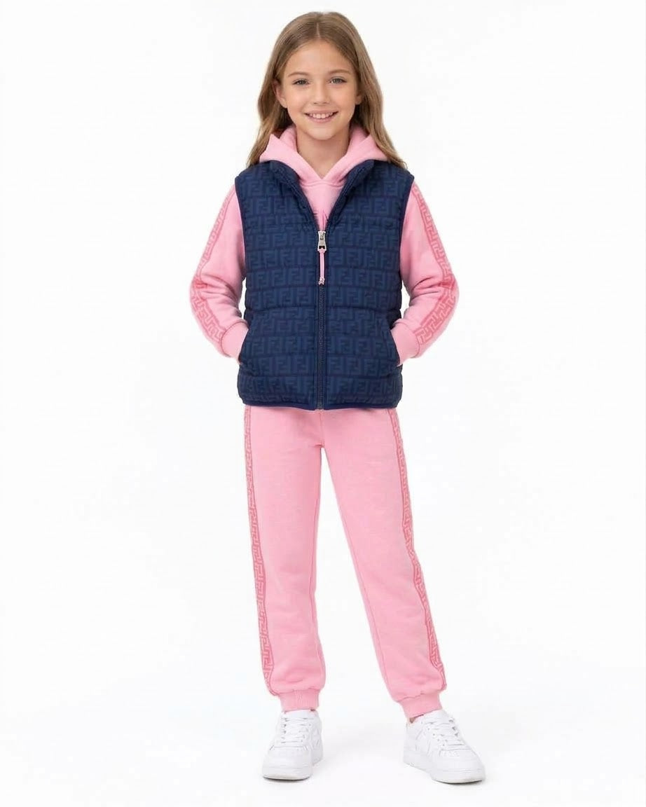 💗 Set niña 3 piezas Rosa & Azul Urban Chic