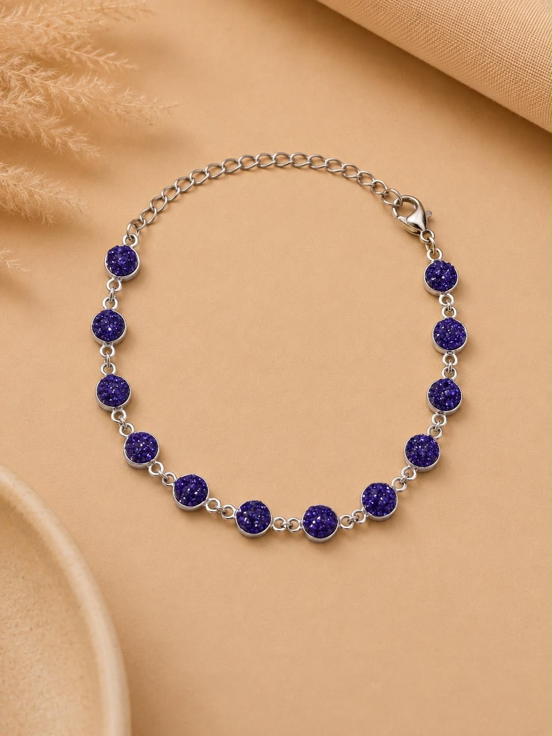 Pulsera Dama piedras moradas 💜✨