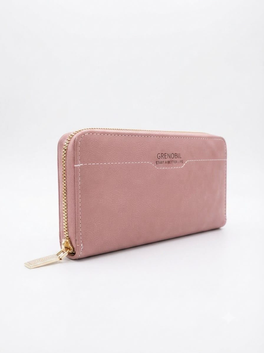 Cartera Dama tipo Wallet palo de rosa