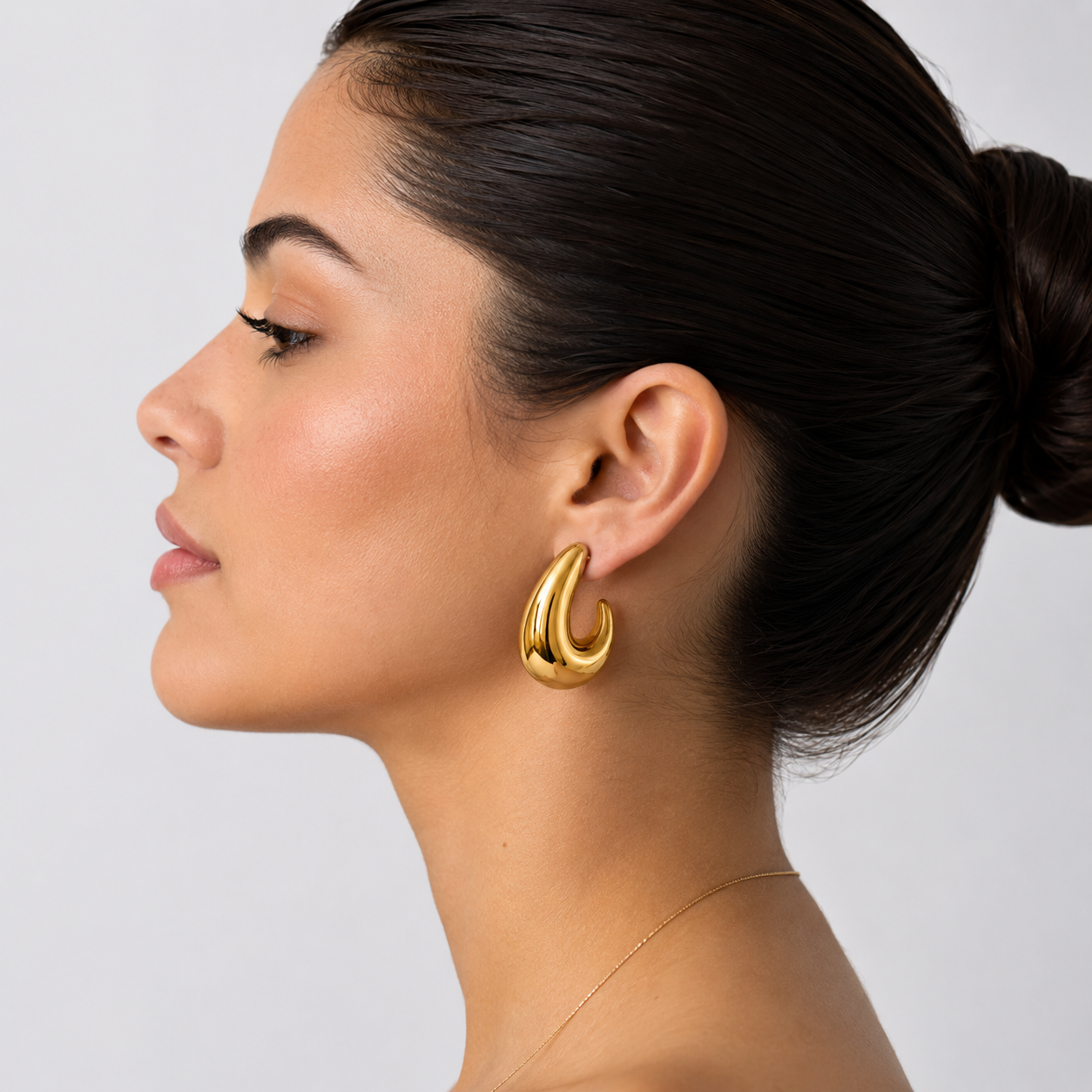 Aretes Maxi Gota Dorados
