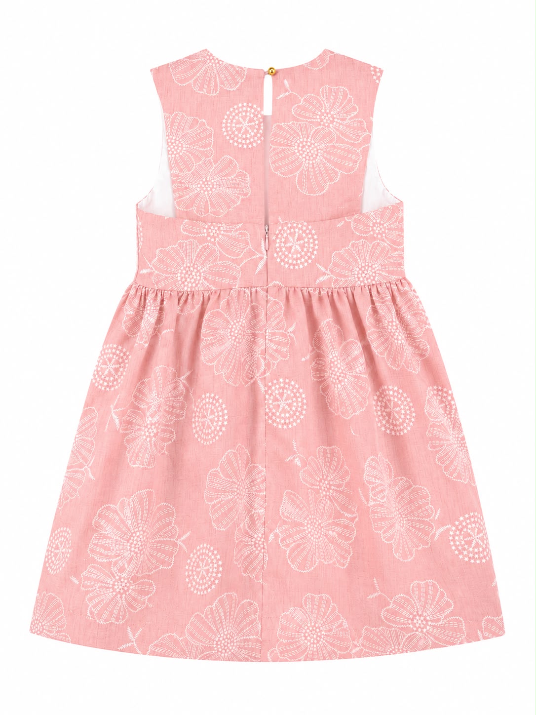 Vestido niña floral rosa