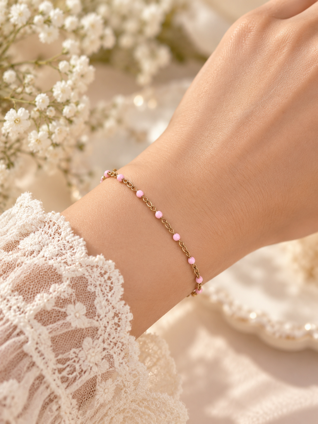 Pulsera dama cuentas decorativas⭐️