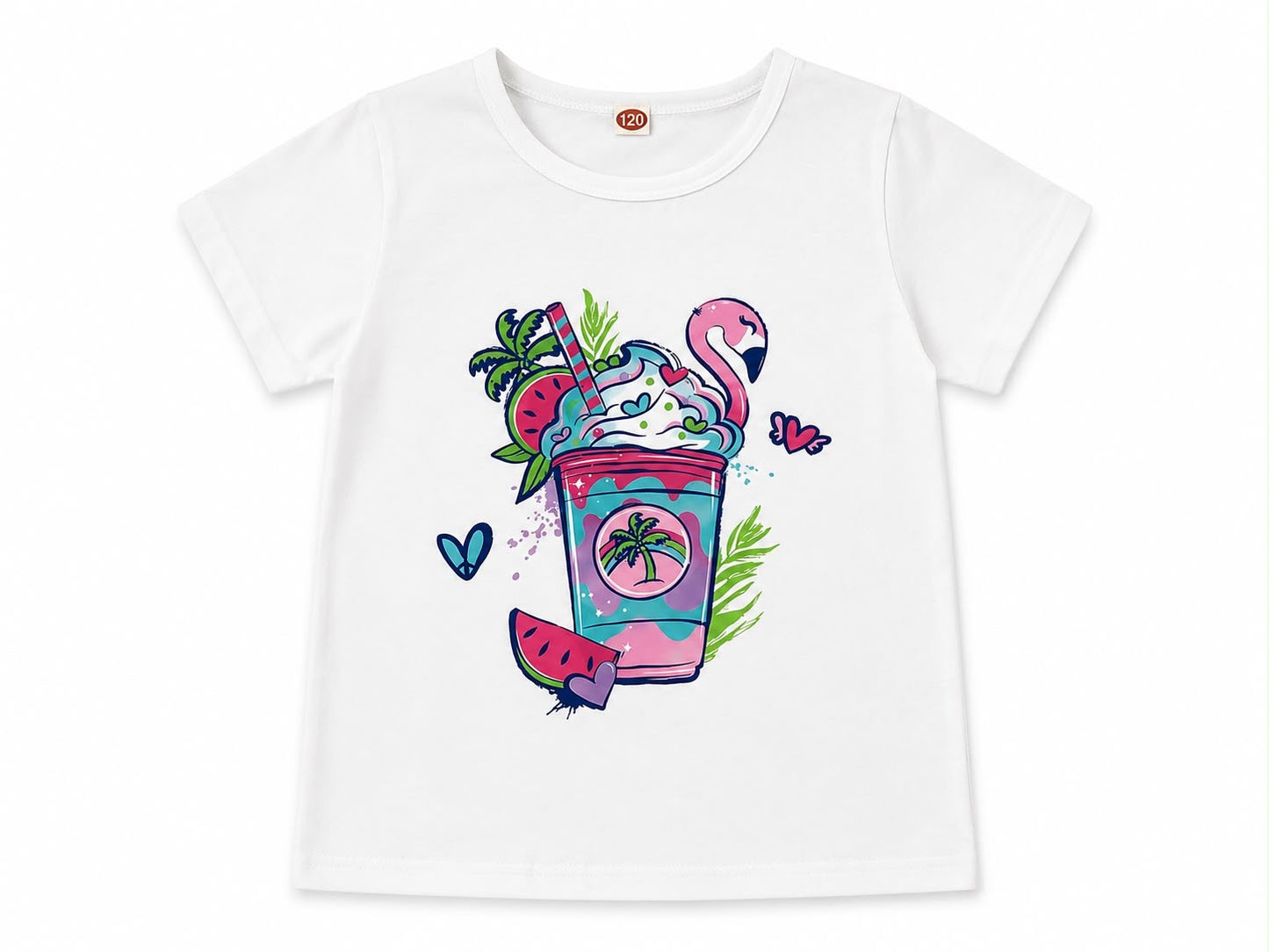 Blusa niña estampado tropical