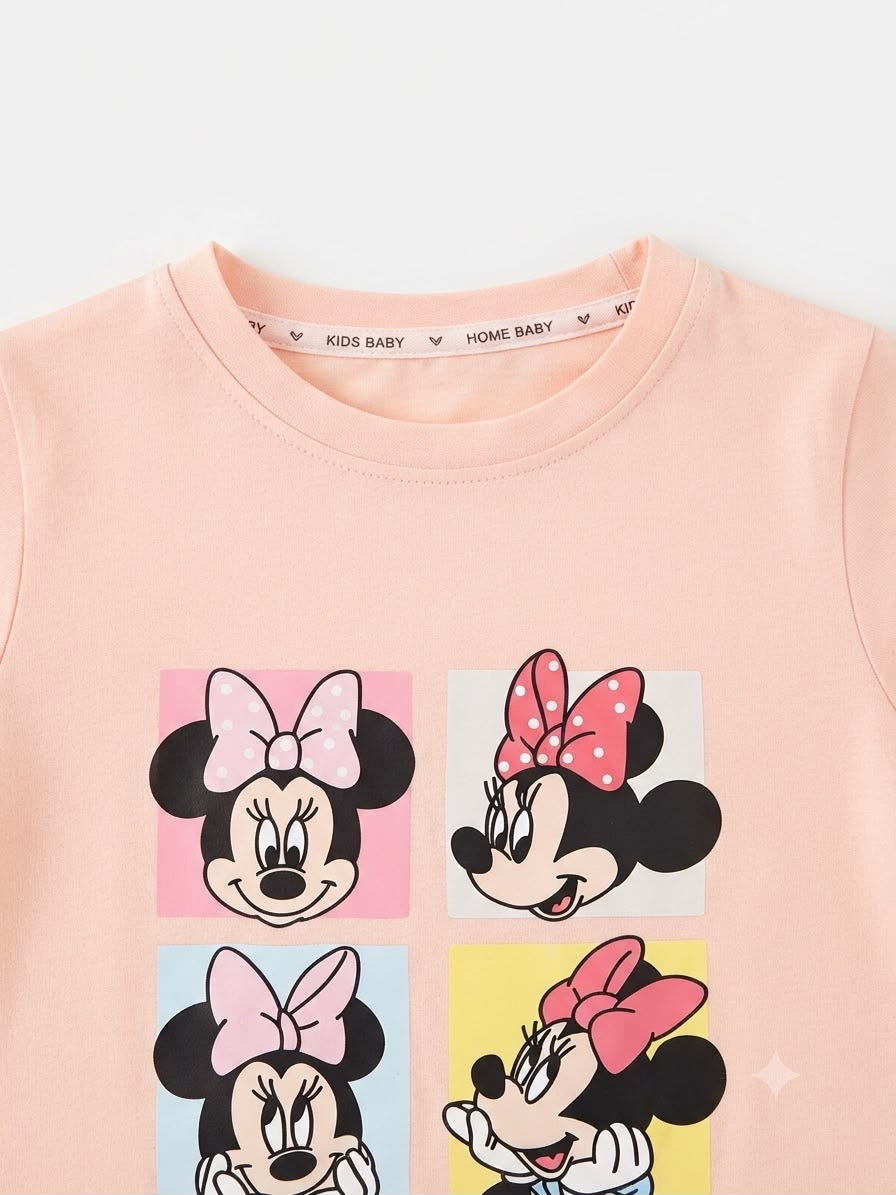 Blusa niña con estampado Minnie