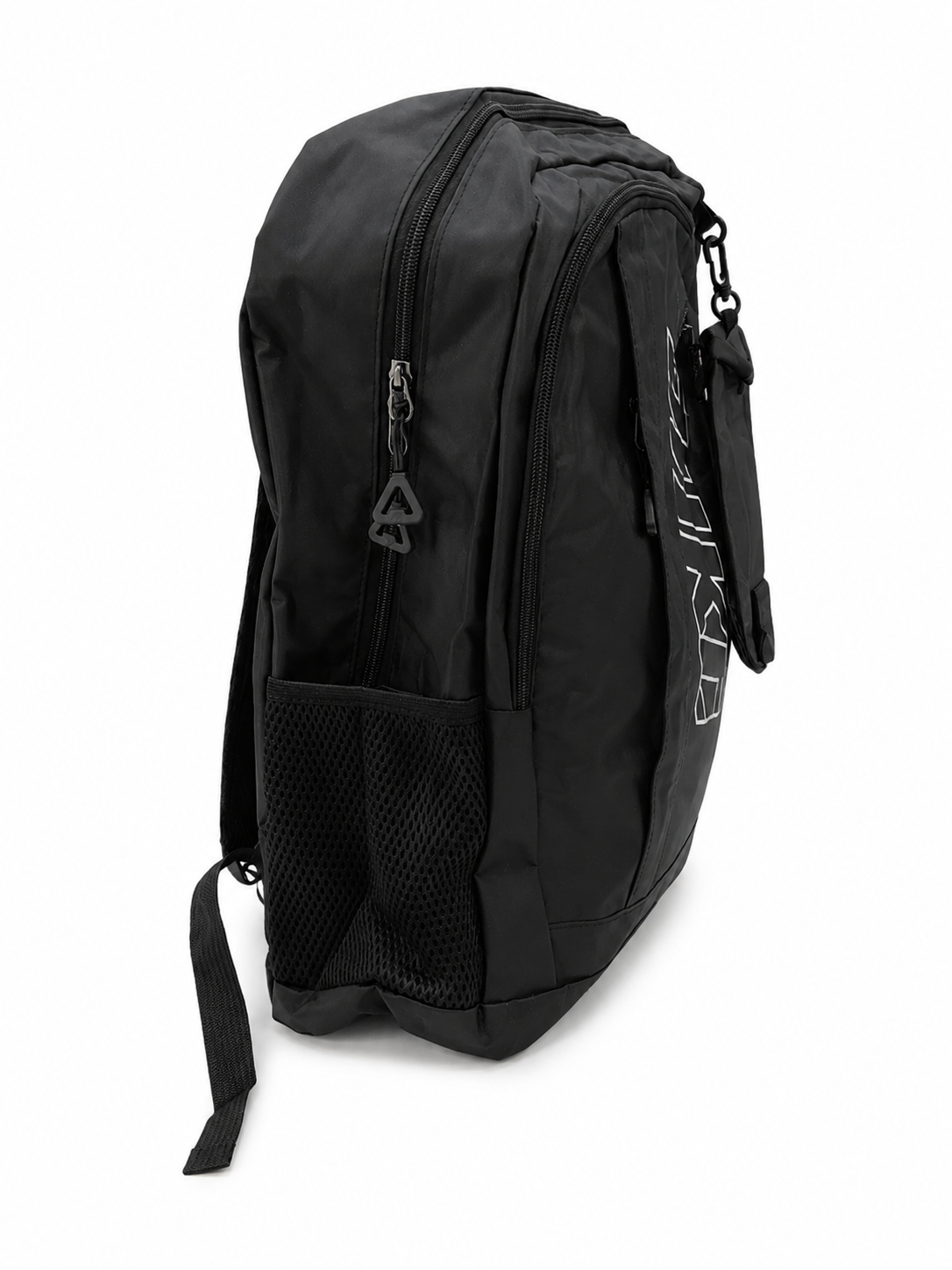 Set Mochila juvenil deportiva negra con estuche organizador y lapicera