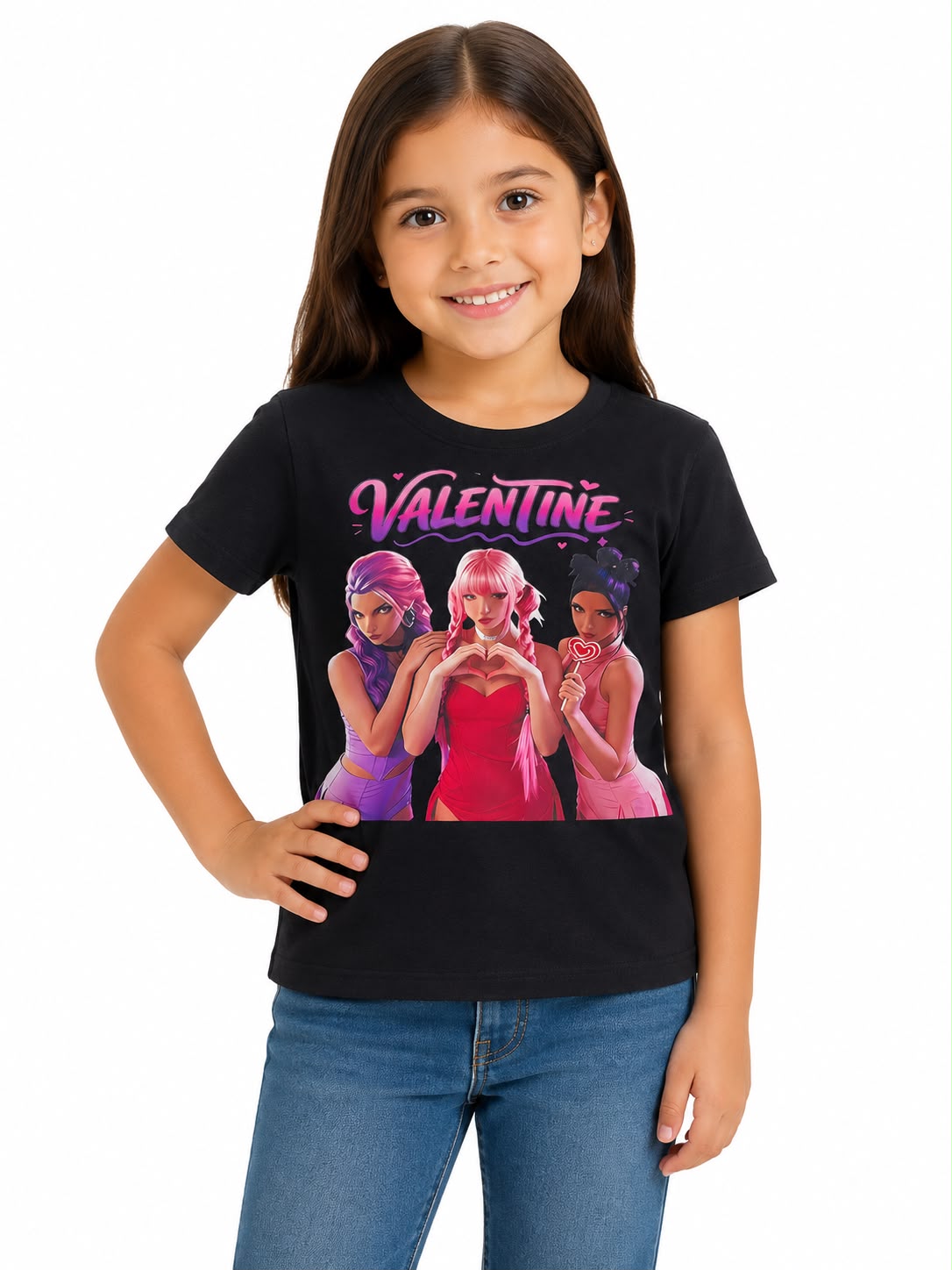Blusa niña estilo juvenil con estampado Valentina