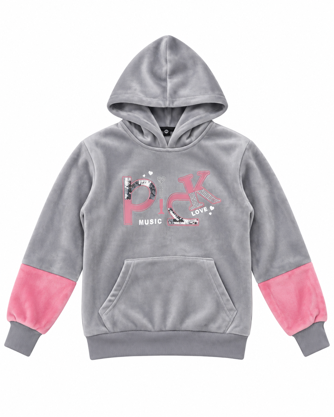 Set niña deportivo de 3 piezas en tonos rosa y gris ✨