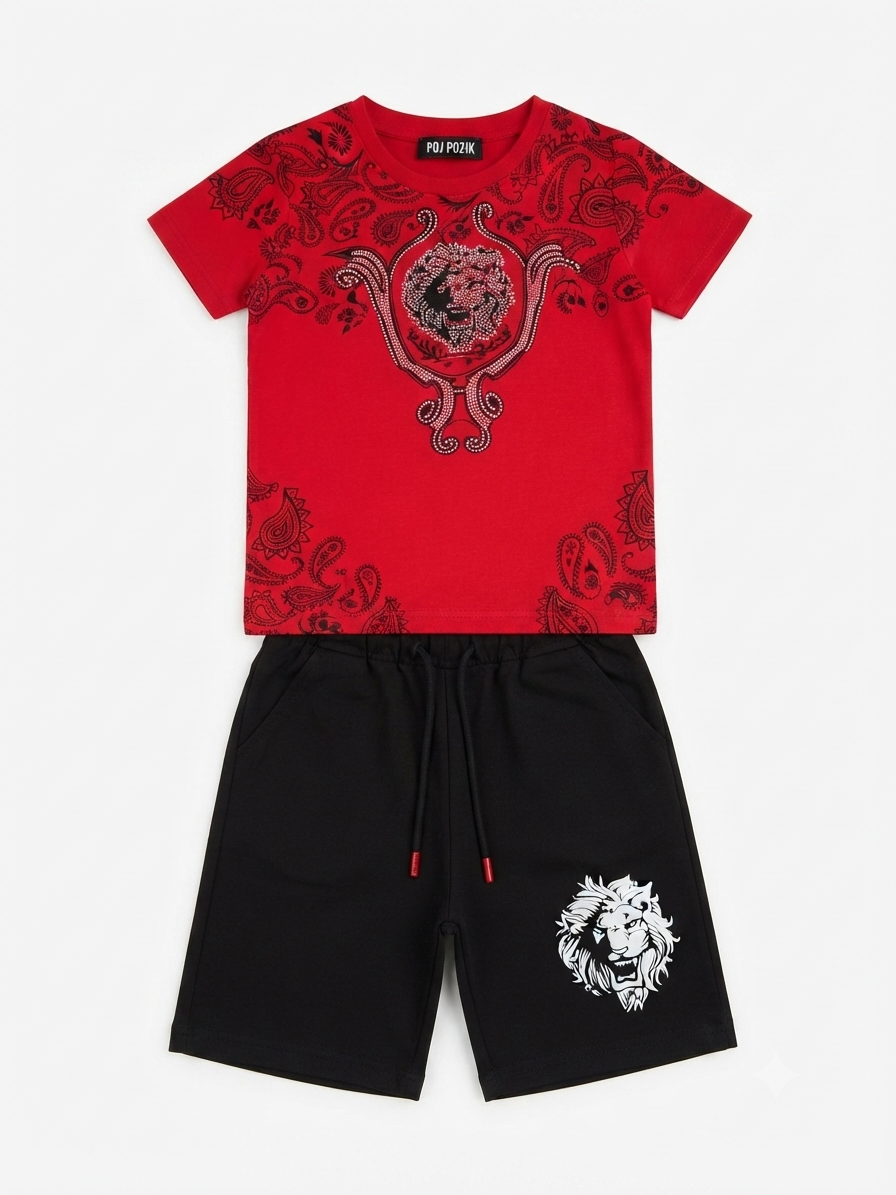 Set niño playera estampada + bermuda
