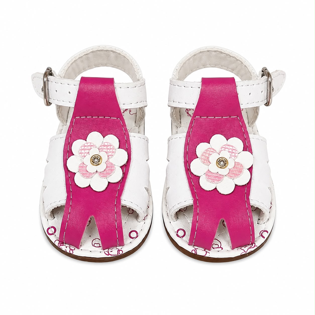 Huaraches niña OFERTA con flor decorativa