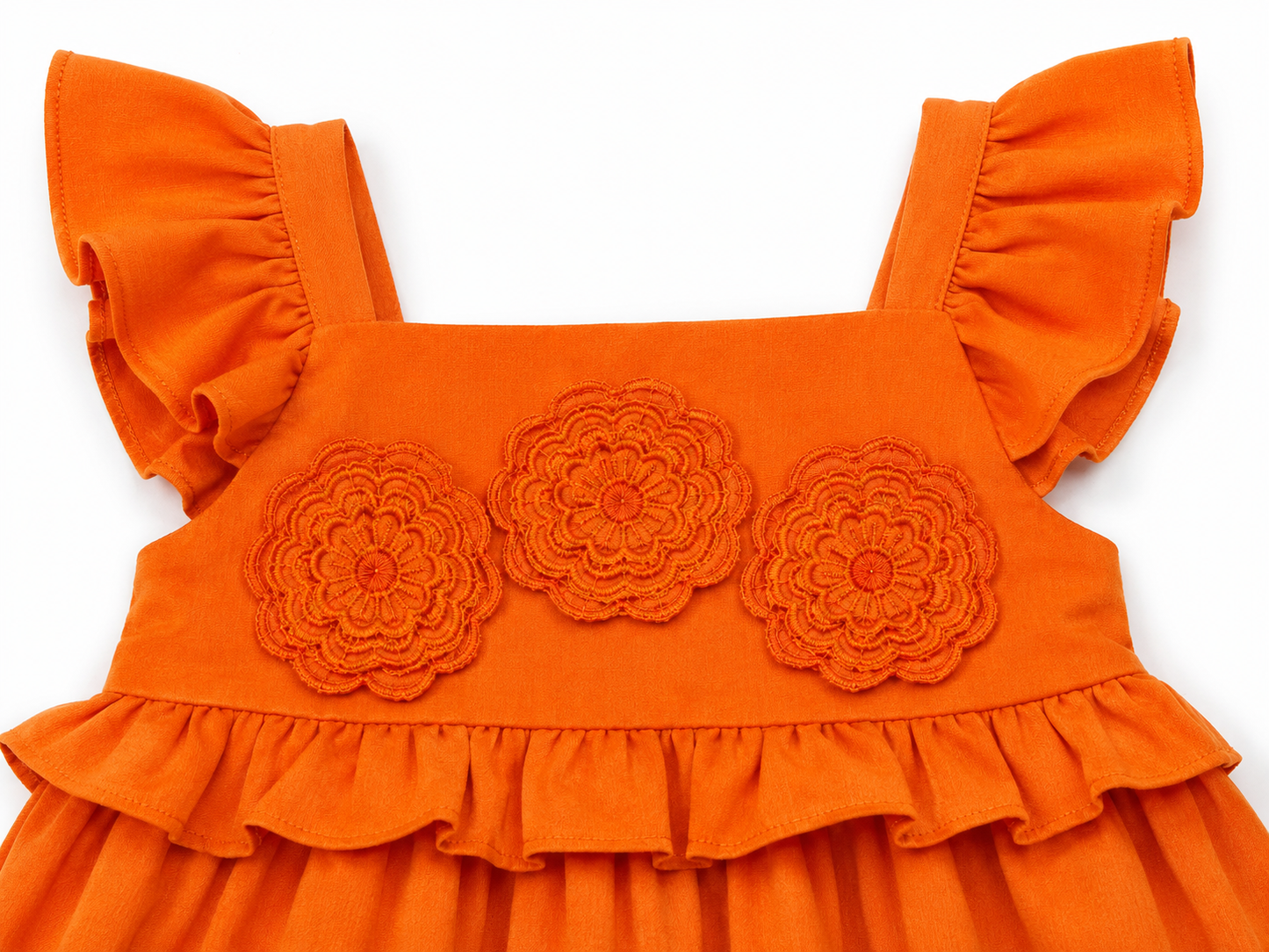 Set niña con blusa de olanes y pantalón